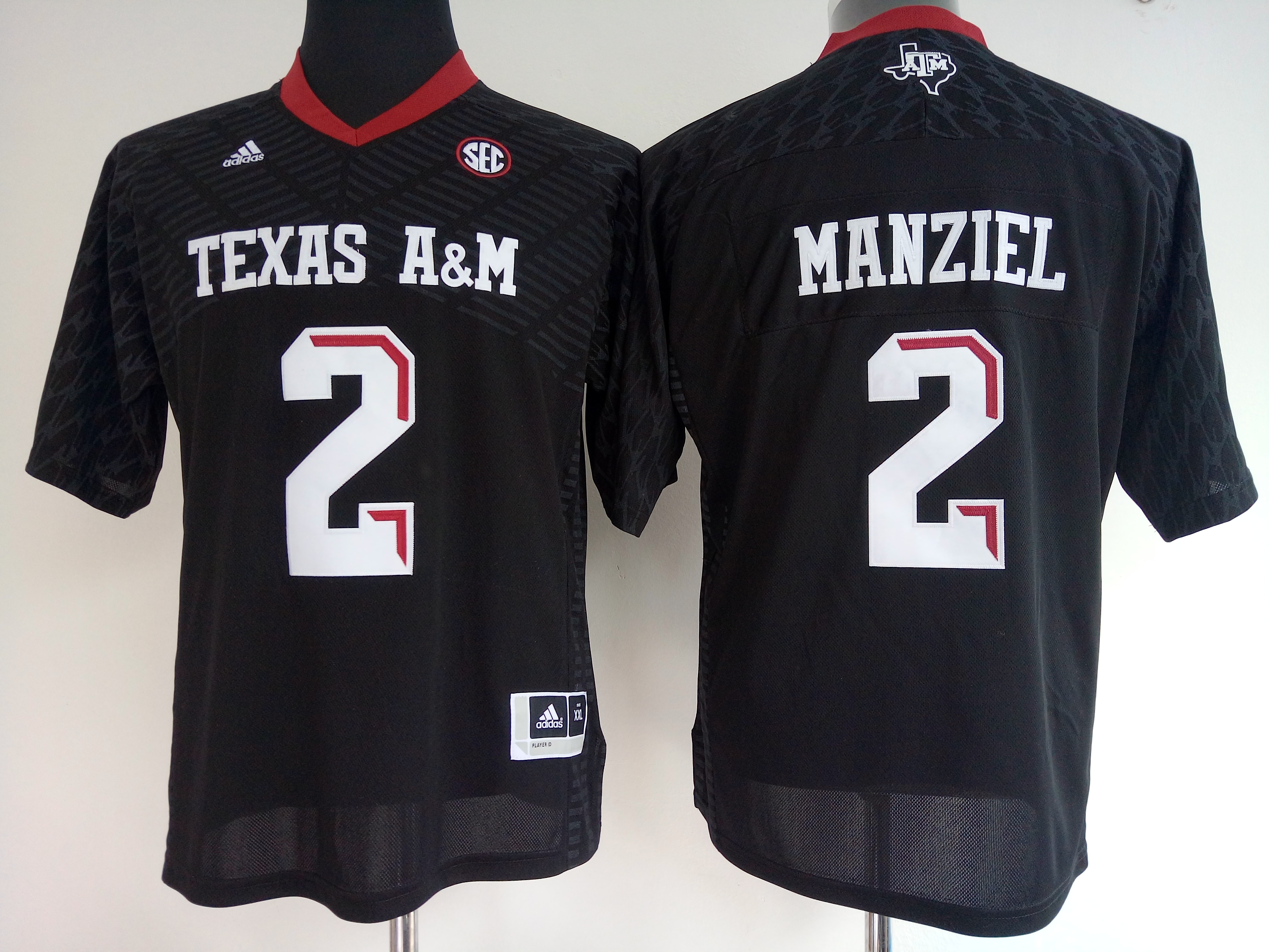 NCAA Womens Texas A&M Aggies Black #2 manziel jerseys->women ncaa jersey->Women Jersey